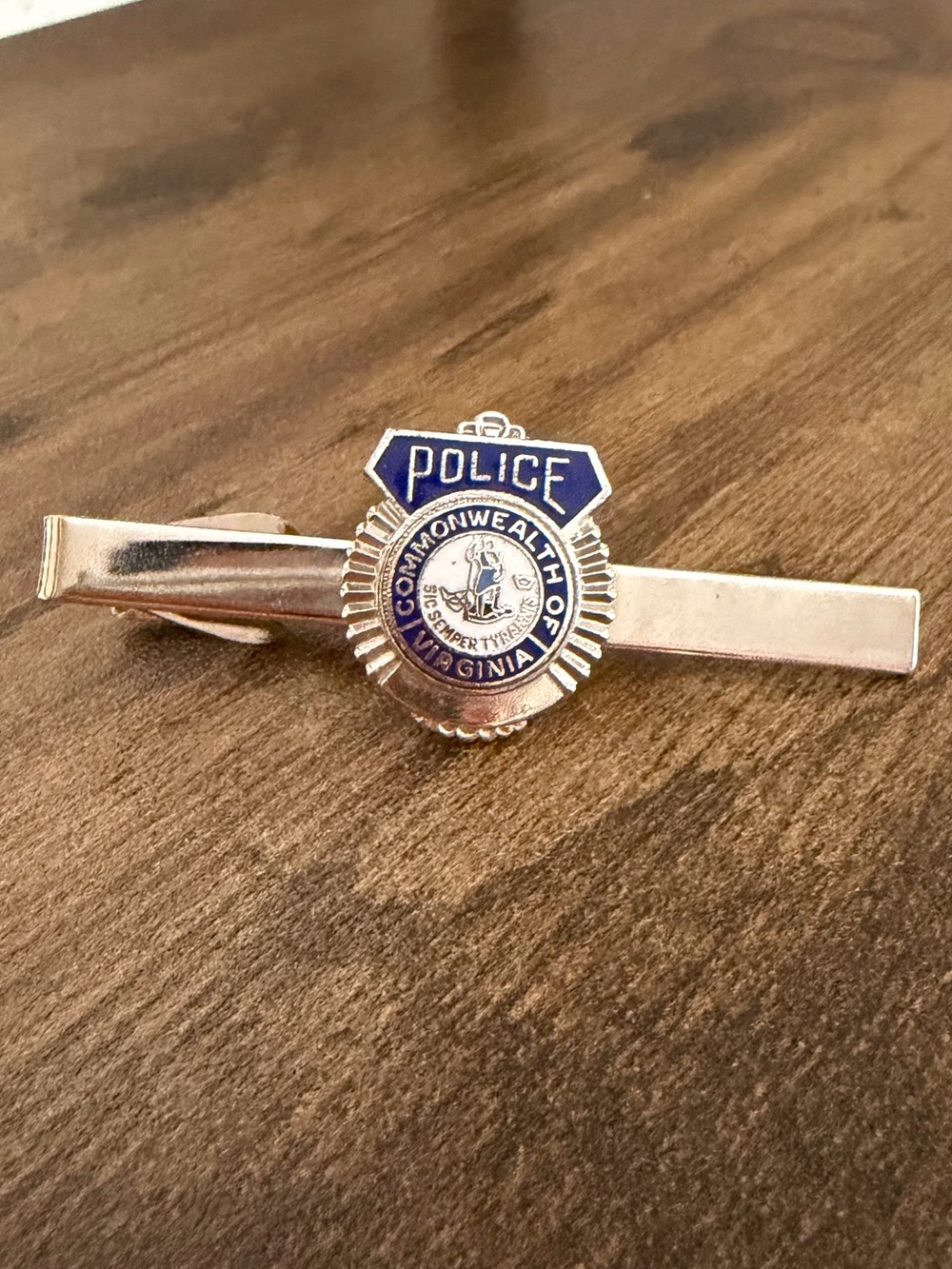 Vintage Commonwealth of Virginia Police Tie Bar Tie Clip